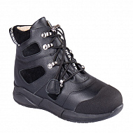 Ботинки ортопедические Твики с шерстью для мальчиков TW-574 черные.
