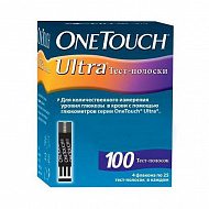 Тест-полоски One touch Ultra 100 шт..